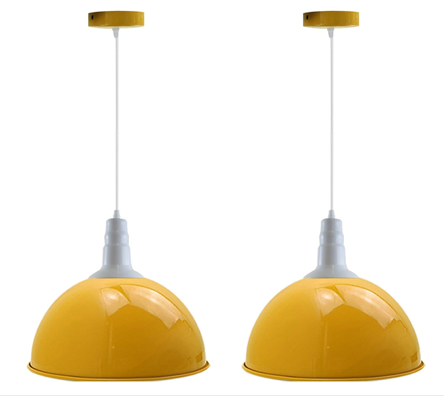 2 Pack Modern Vintage Industrial Retro Loft Metal Ceiling Lamp Shade