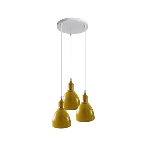 Ceiling Pendant Light Red 3 Shade Lighting