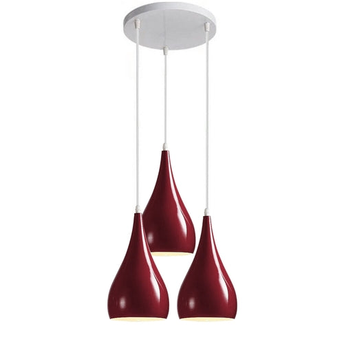 3 Head Cluster Pendant Light Hanging Ceiling Light Lamp Teardrop
