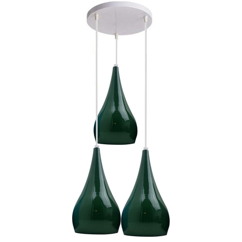 3 Head Cluster Pendant Light Hanging Ceiling Light Lamp Teardrop