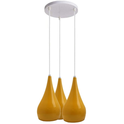 3 Head Cluster Pendant Light Hanging Ceiling Light Lamp Teardrop