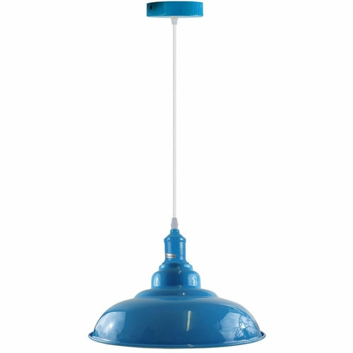Modern Ceiling Barn Pendant Light Various Colours