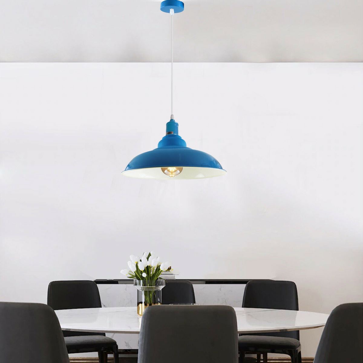 Modern Ceiling Barn Pendant Light Various Colours