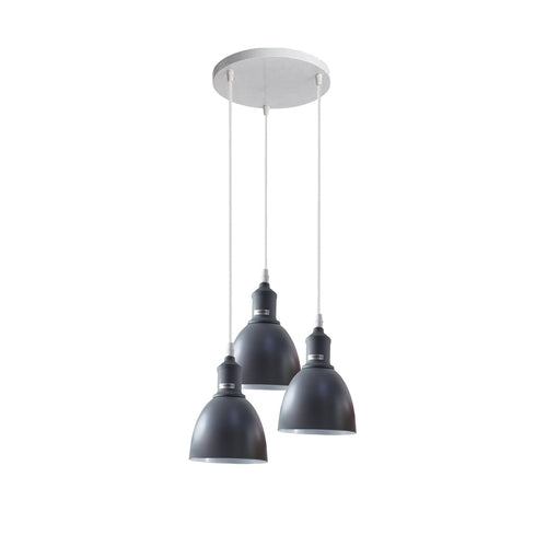 Ceiling Pendant Light Red 3 Shade Lighting