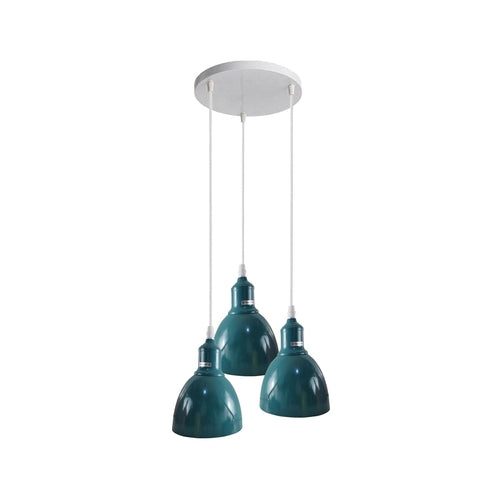 Ceiling Pendant Light Red 3 Shade Lighting