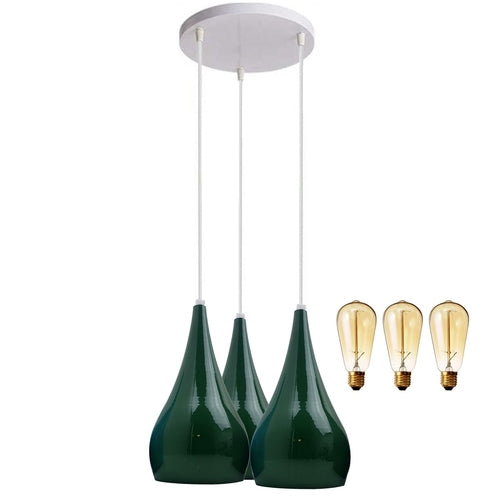3 Head Cluster Pendant Light Hanging Ceiling Light Lamp Teardrop