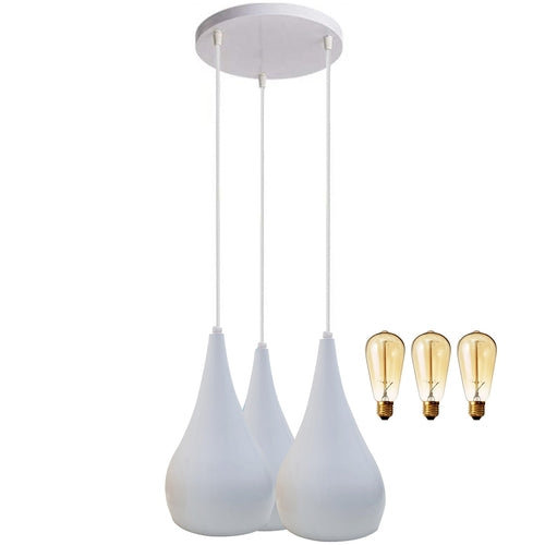 3 Head Cluster Pendant Light Hanging Ceiling Light Lamp Teardrop