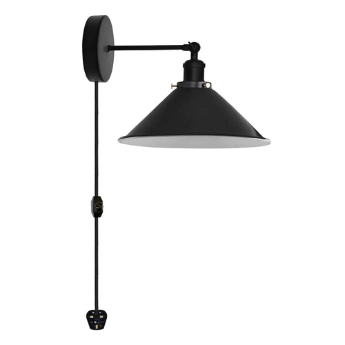 Modern Vintage Plug In Wall Lights E27 Indoor Metal Wall