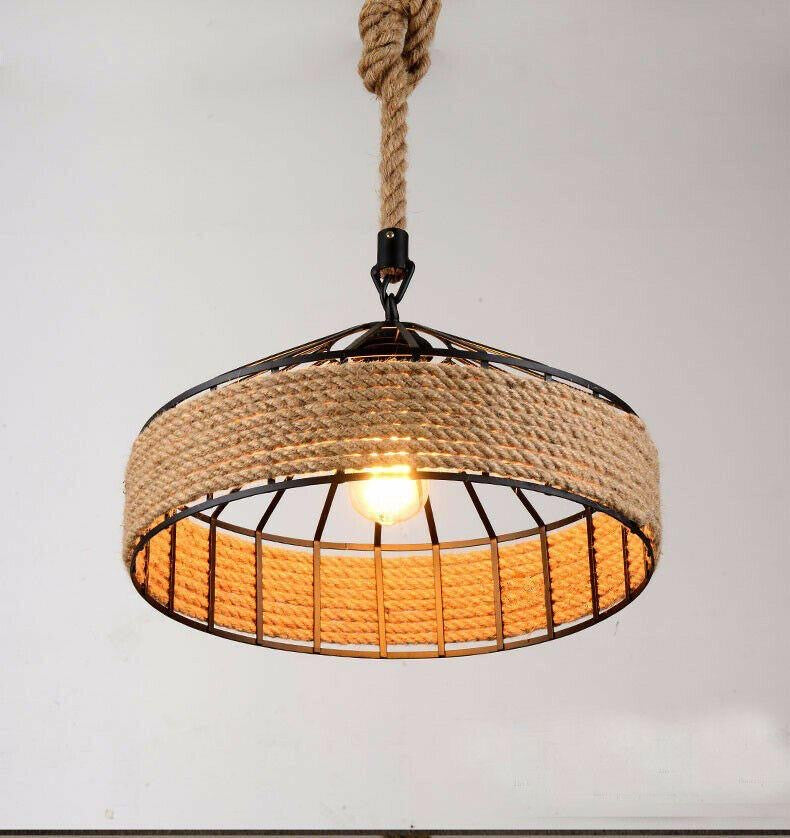 Isla / Adjustable Hemp Rope Pendant Light