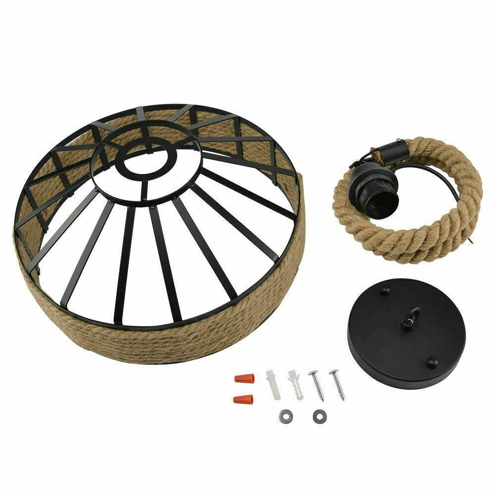 Isla / Adjustable Hemp Rope Pendant Light