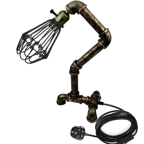 Morvoren Waterpipe Desk Lamp Industrial Meets Mermaid Whimsy - Loving you back ♥️ Free P&P