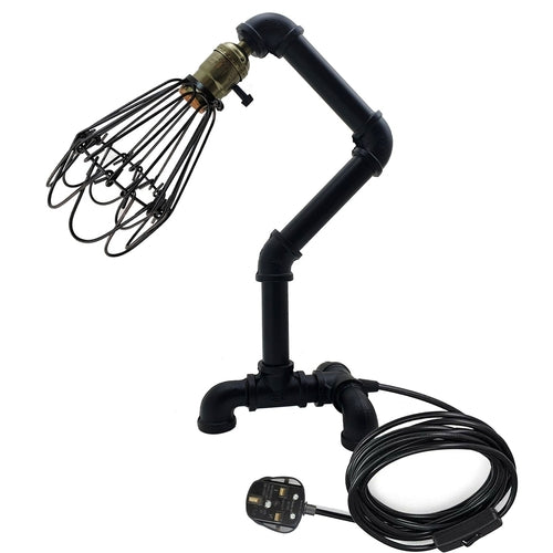 Morvoren Waterpipe Desk Lamp Industrial Meets Mermaid Whimsy - Loving you back ♥️ Free P&P
