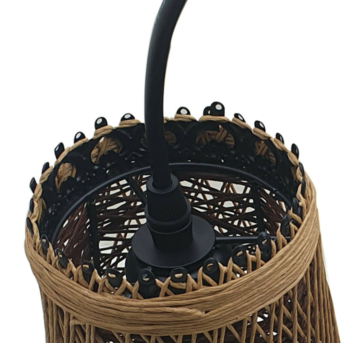 Modern Wicker Rattan Basket Style Ceiling Pendant Light Shade
