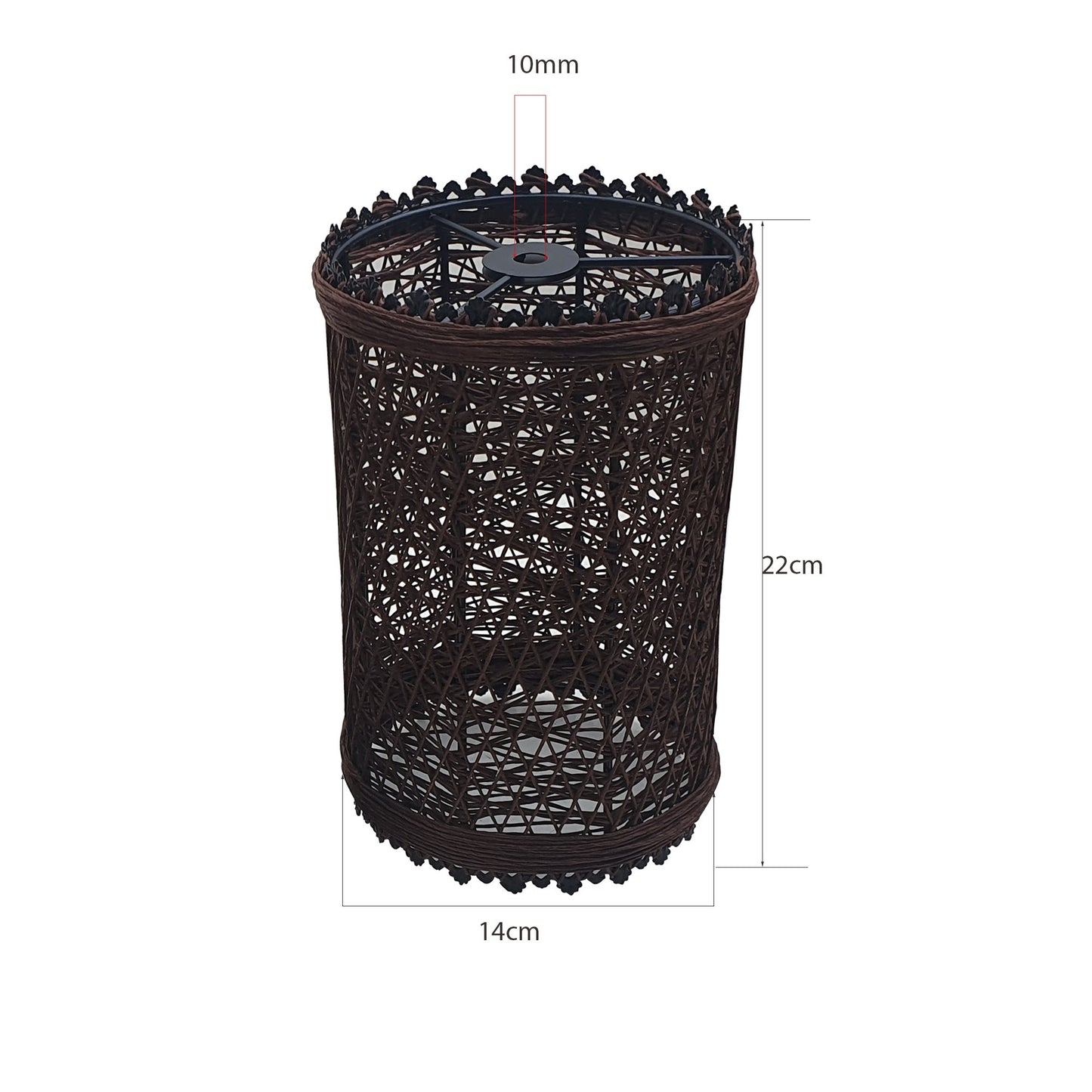Rattan Pendant Shade Fits Existing Standard Pendant