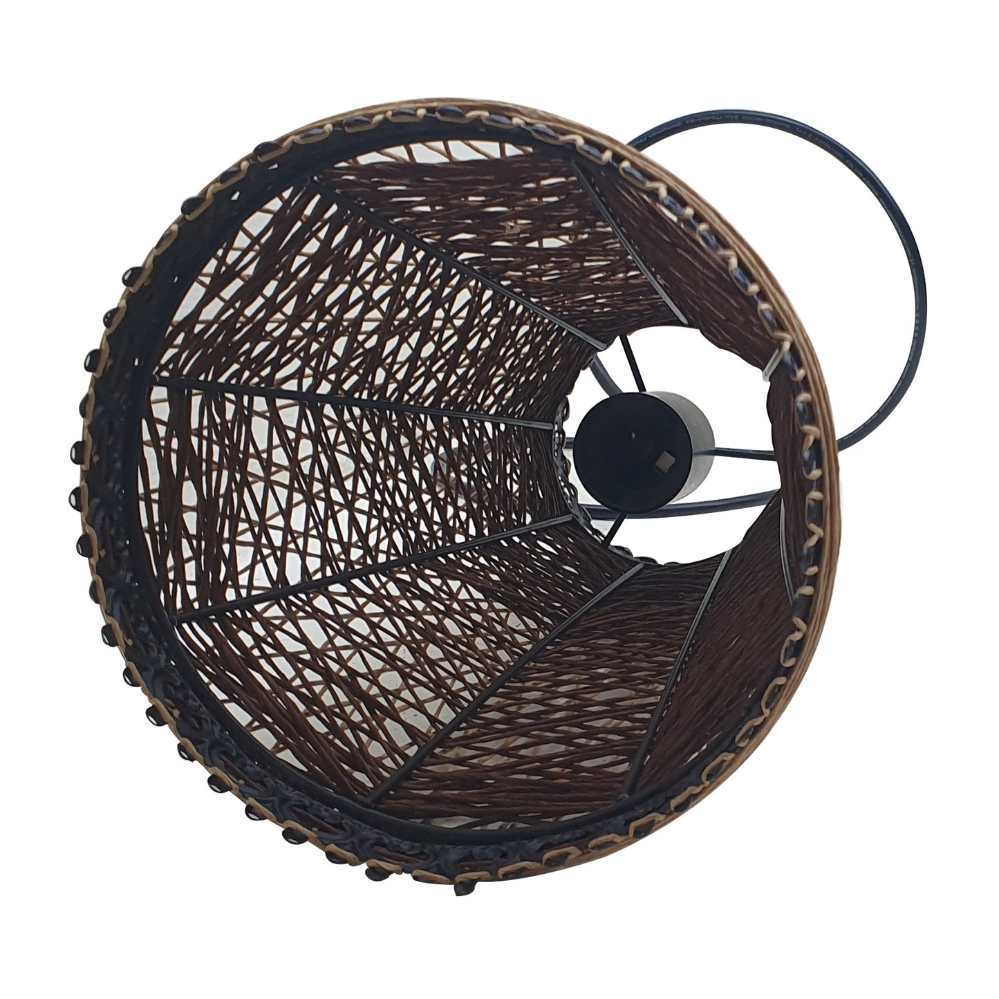 Rattan Pendant Shade Fits Existing Standard Pendant