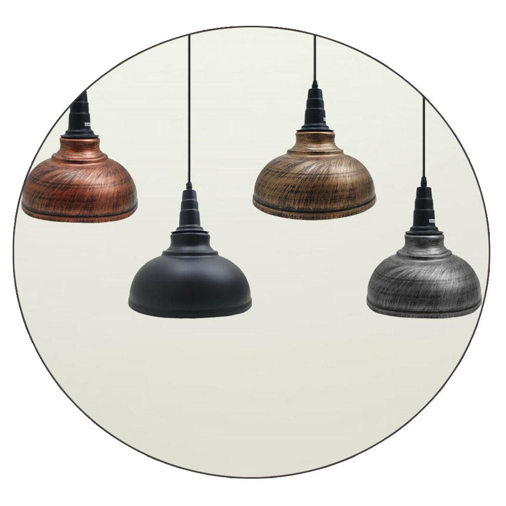 Curvy Pendant Lighting Metal Industrial Vintage