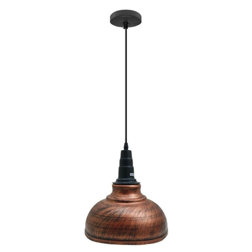 Curvy Pendant Lighting Metal Industrial Vintage