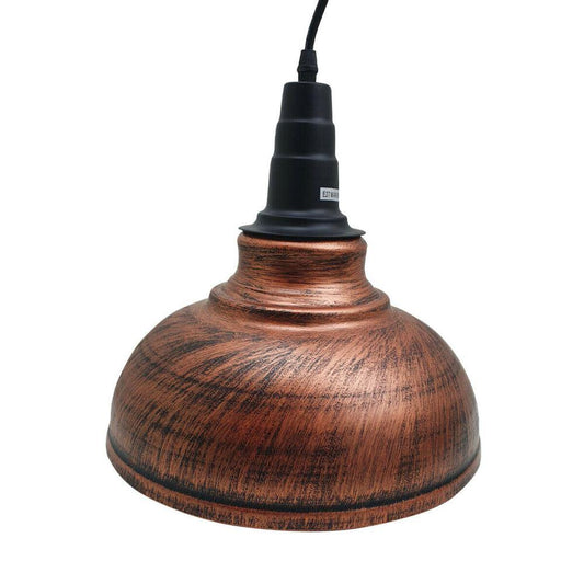 Curvy Pendant Lighting Metal Industrial Vintage