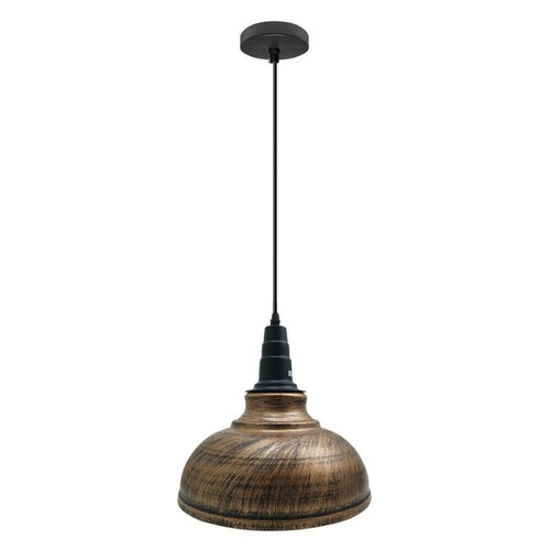 Curvy Pendant Lighting Metal Industrial Vintage