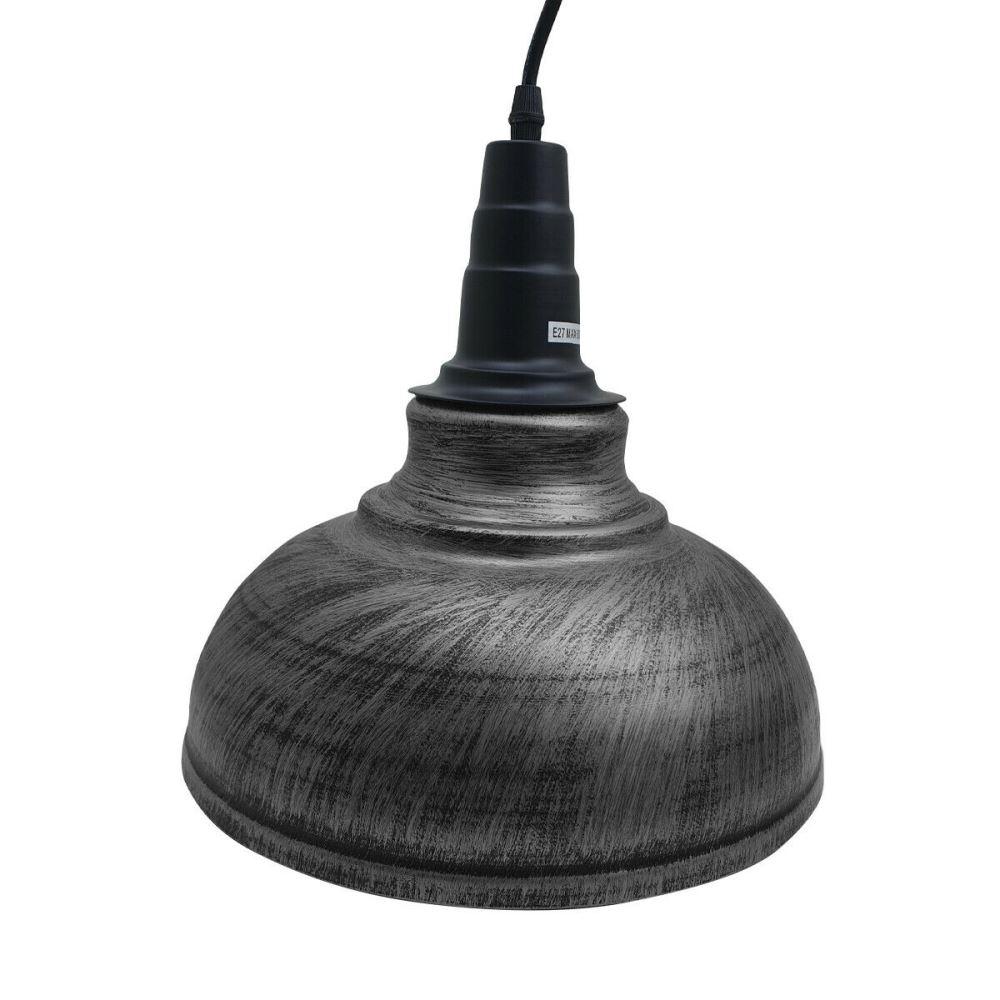 Curvy Pendant Lighting Metal Industrial Vintage