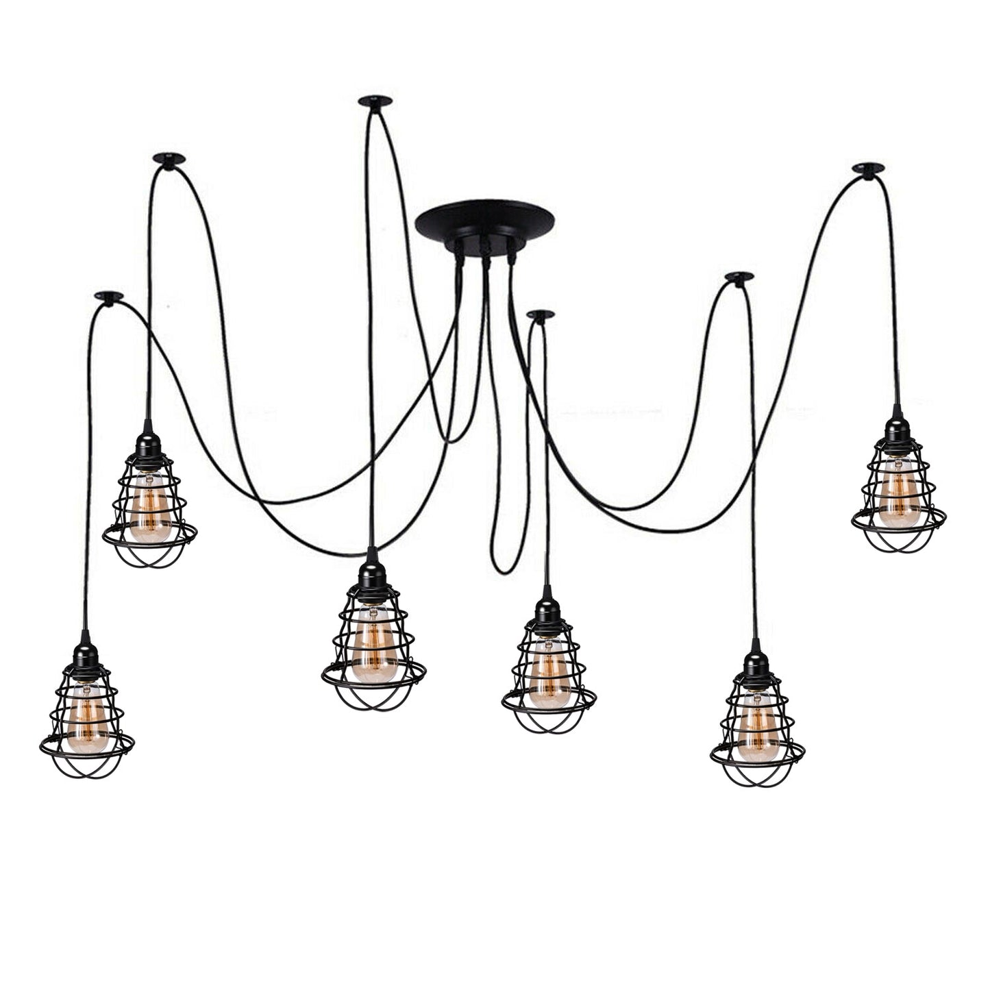 Retro Industrial Spider Light Pendant DIY Lamp E27~2615