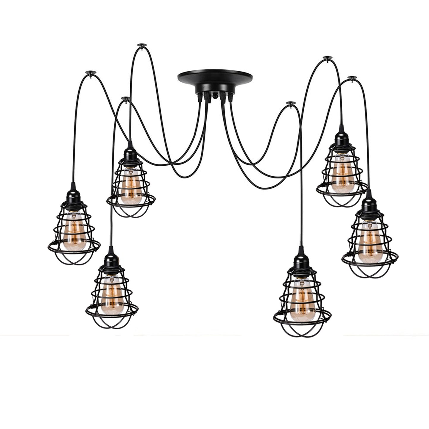 Retro Industrial Spider Light Pendant DIY Lamp E27~2615