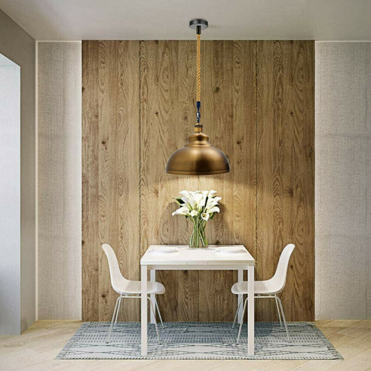 Aurelia / Yellow Brass Metal Ceiling Pendant Shade