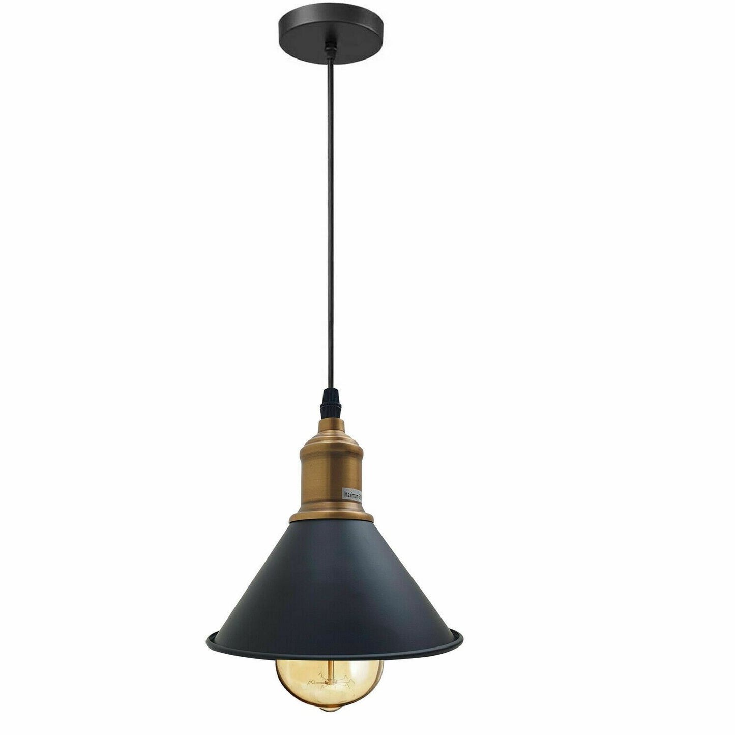 Modern Vintage Ceiling Pendant Light Cone Shade Shape Hanging Light