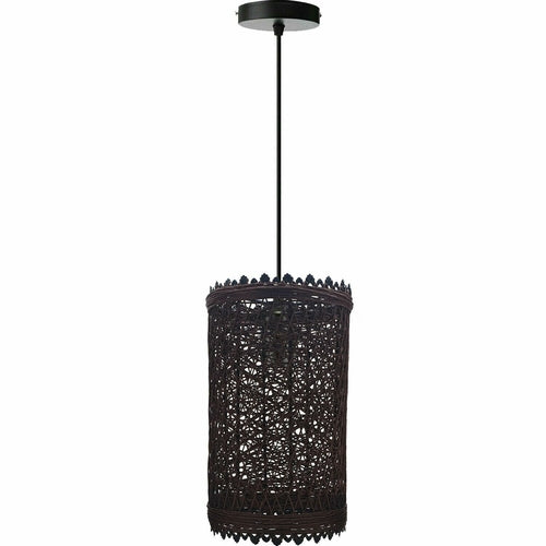 Modern Pendant Light Rattan Wicker Basket Ceiling Pendant Light