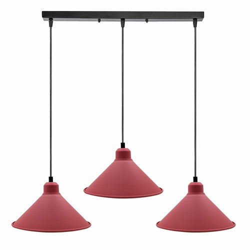 Pink Retro Industrial Hanging Ceiling Cone Shade