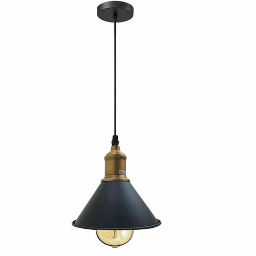 Modern Vintage Ceiling Pendant Light Cone Shade Shape Hanging Light