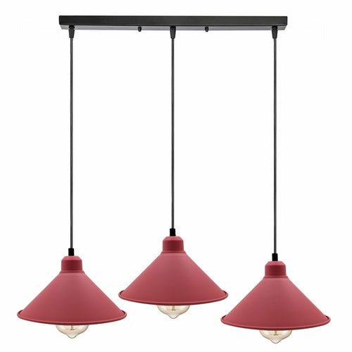 Pink Retro Industrial Hanging Ceiling Cone Shade