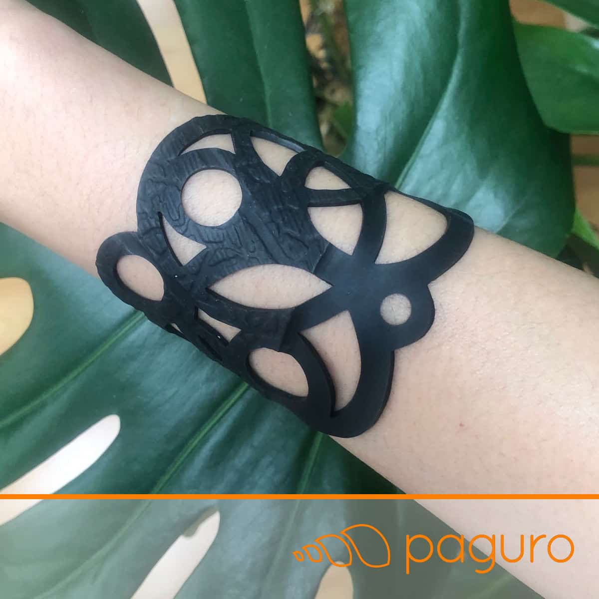 Orbit Circular Recycled Rubber Cuff product view