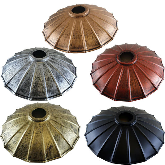 Sea Petal Metallic Tones Pleated Lampshade Collection
