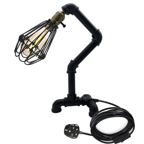 Morvoren Waterpipe Desk Lamp Industrial Meets Mermaid Whimsy - Loving you back ♥️ Free P&P