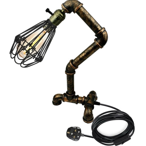 Morvoren Waterpipe Desk Lamp Industrial Meets Mermaid Whimsy - Loving you back ♥️ Free P&P