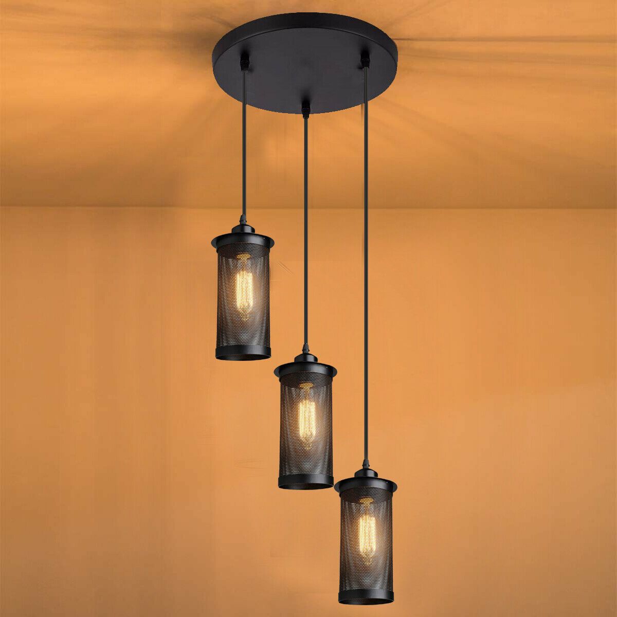 Modern Vintage Industrial Retro Loft Cluster Ceiling Lamp Shade