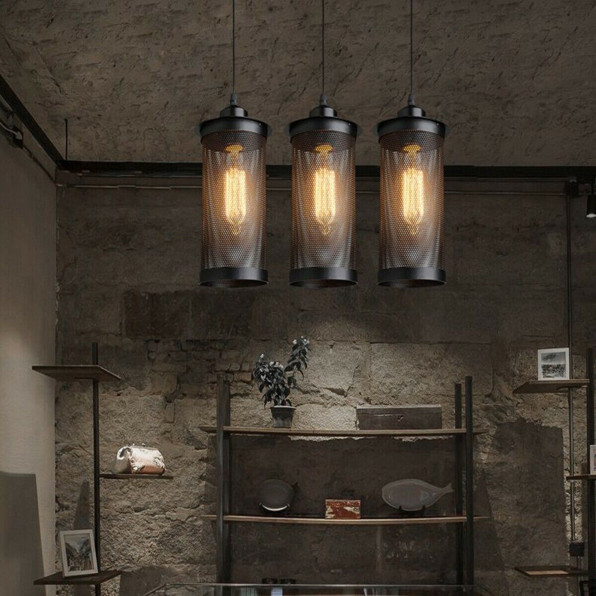Modern Vintage Industrial Retro Loft Cluster Ceiling Lamp Shade
