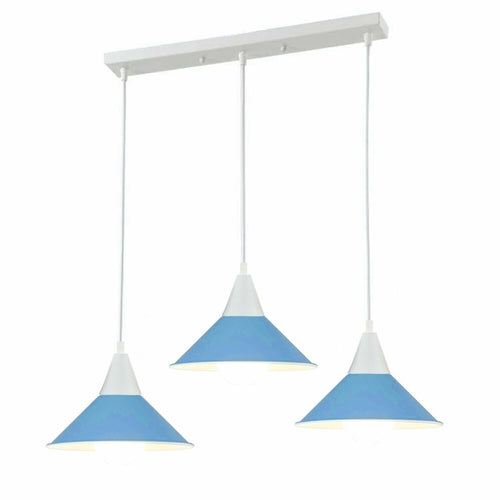 Luna Modern Colour Trio Ceiling Light
