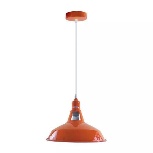 Kitchen Pendant Light Shade Orange Metal Timeless style