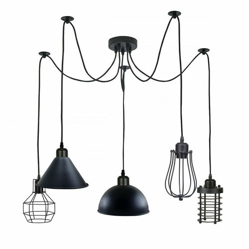 Retro Ceiling Spider Light with 2M Length