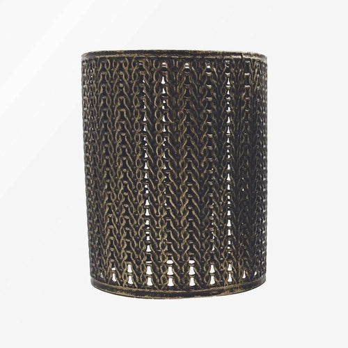 Delphi Retro Floral & Cut Out Brushed Metal Finish Lampshade- Loving You Back ♥️ Free P&P