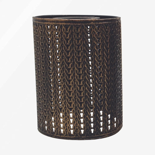 Delphi Retro Floral & Cut Out Brushed Metal Finish Lampshade- Loving You Back ♥️ Free P&P