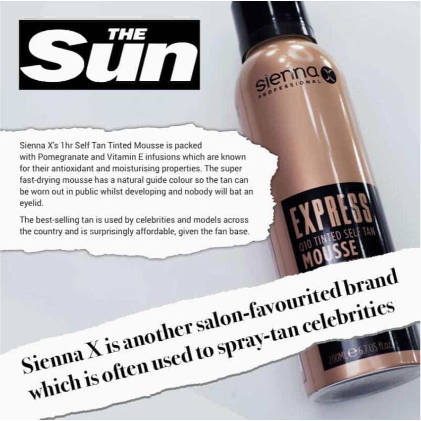 Sienna X EXPRESS Q10 Self Tan Tinted Mousse