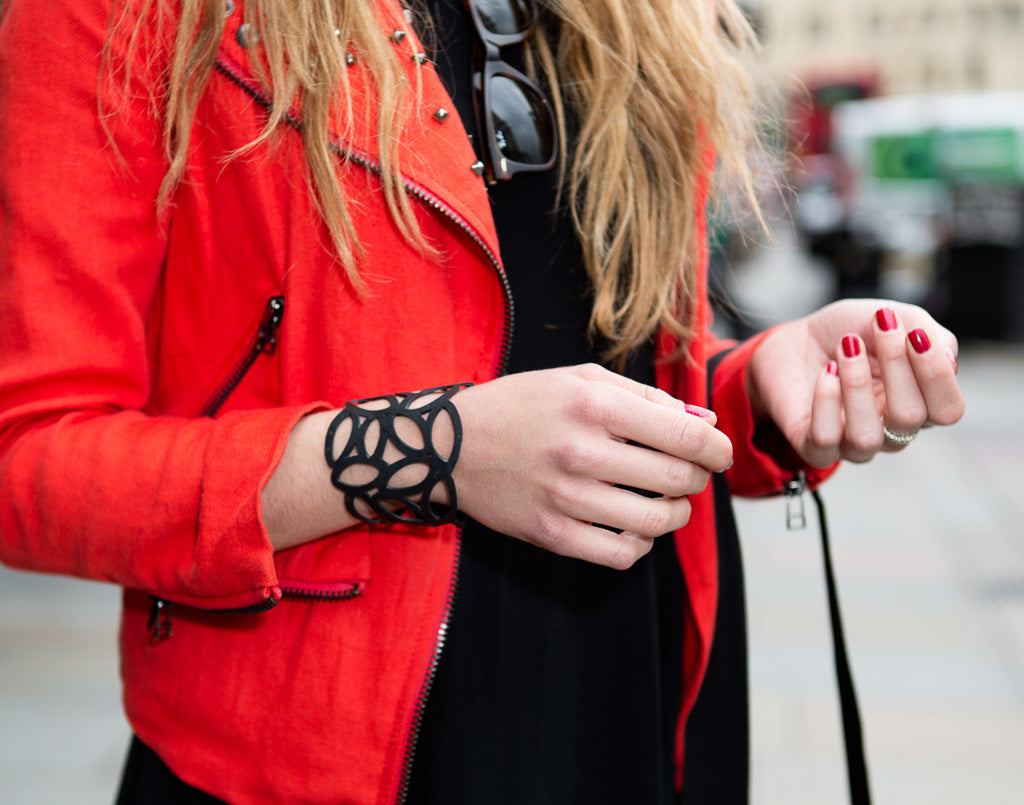 Marble Recycled Rubber Cuff
