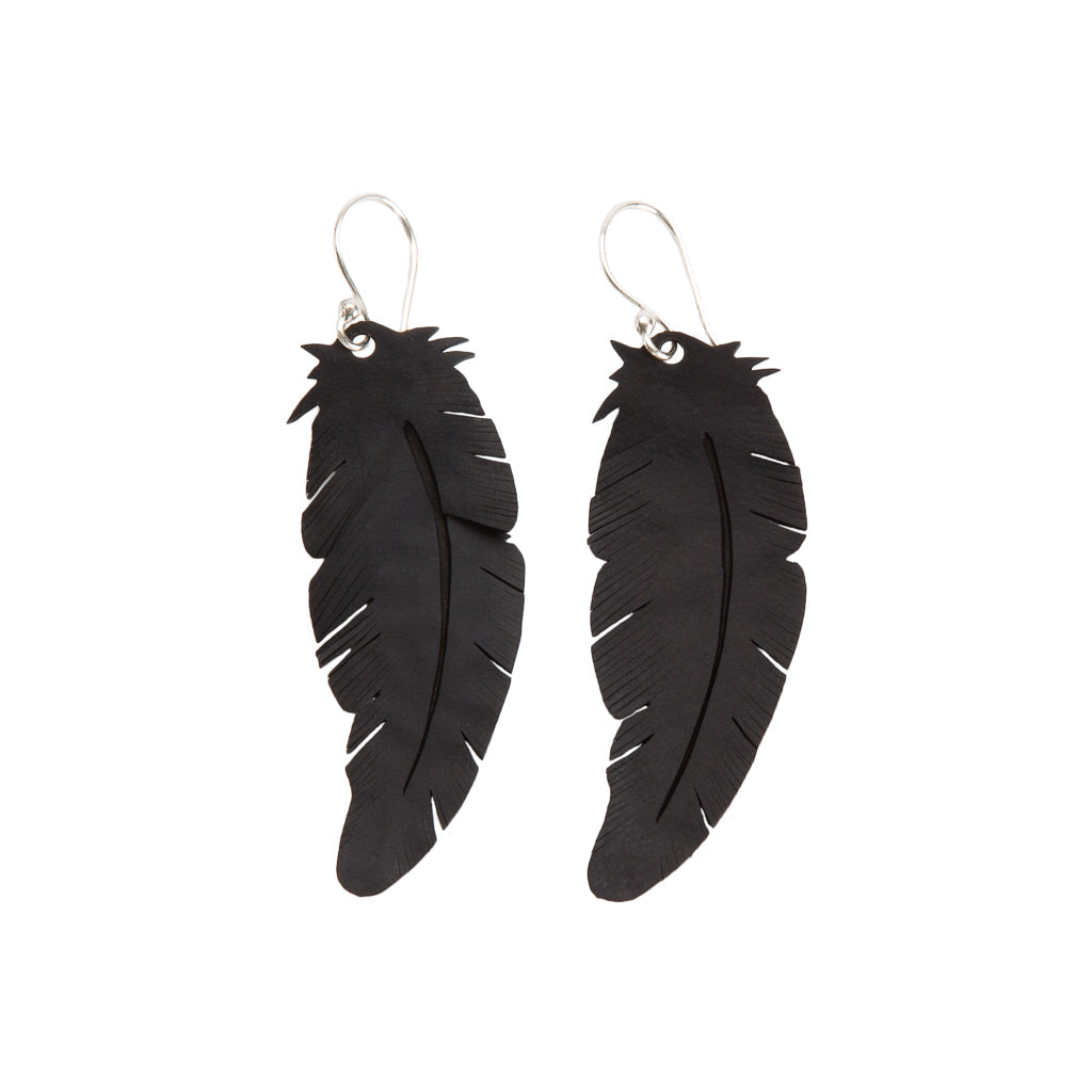 Angel Feather Rubber Earrings
