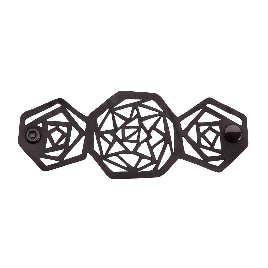 Anita Geometric Recycled Rubber Cuff product view