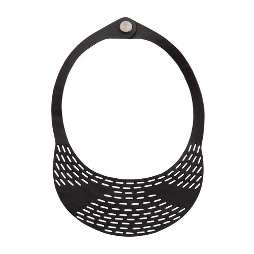 Cipher Recycled Rubber Cutwork Necklace product view