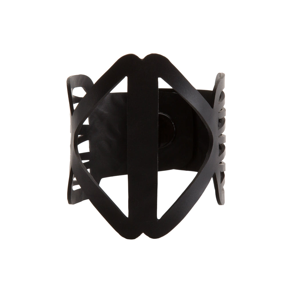 Copenhagen Geometric Recycled Rubber Cuff product view