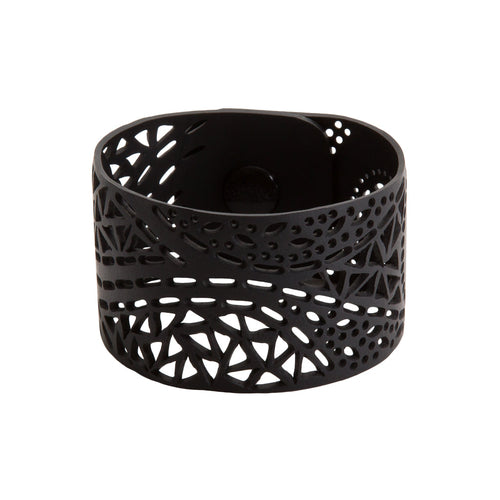 Kiki Recycled Rubber Cutwork Cuff product view